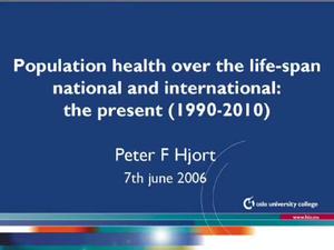 Link til Peter F. Hjort - Population Health 1990 - 2010