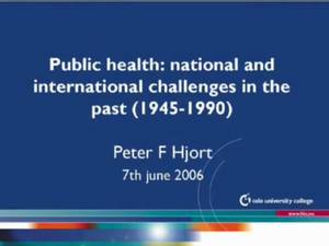 Link til Peter F. Hjort - Public Health 1945-1990