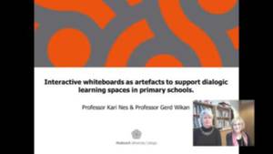 Link til Interactive whiteboards as artefacts to support dialogic learning spaces in primary schools