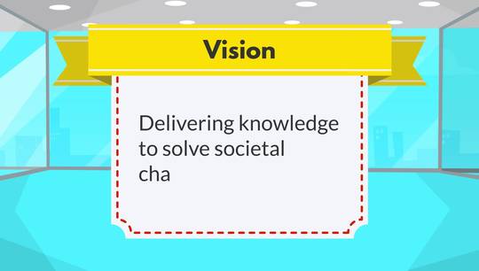 Link til Vision, slogan and values