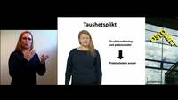 Link til Taushetsplikt i praksisperioder - med tegnspråktolk