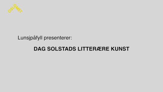 Link til Lunsjpåfyll: Dag Solstads litterære kunst