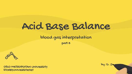 Link til Acid Base Balance and Blood Gas Interpretation, part 8/8