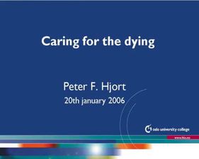 Link til Peter F. Hjort - Caring for the dying
